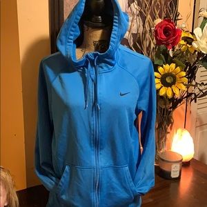 Nike drifit medium zip up hoodie. Used.